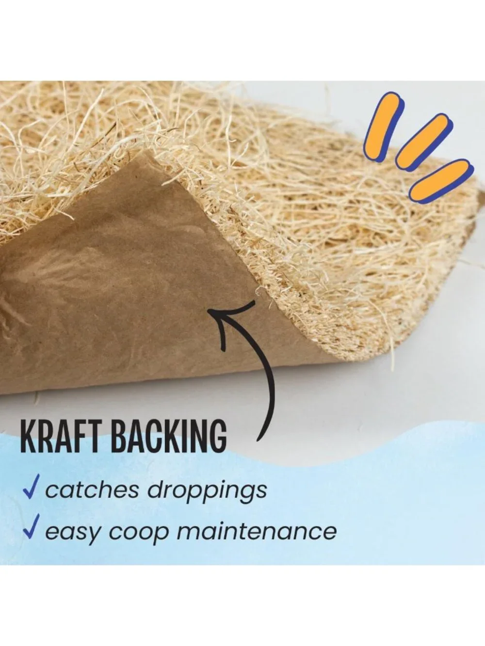 Coop Nesting Pads for Chickens - USA Grown Aspen Excelsior Liners, 13x13, 40